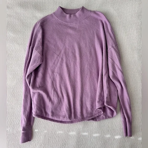 Madewell Lilac Mock Neck Sweater Size M - Picture 6 of 9